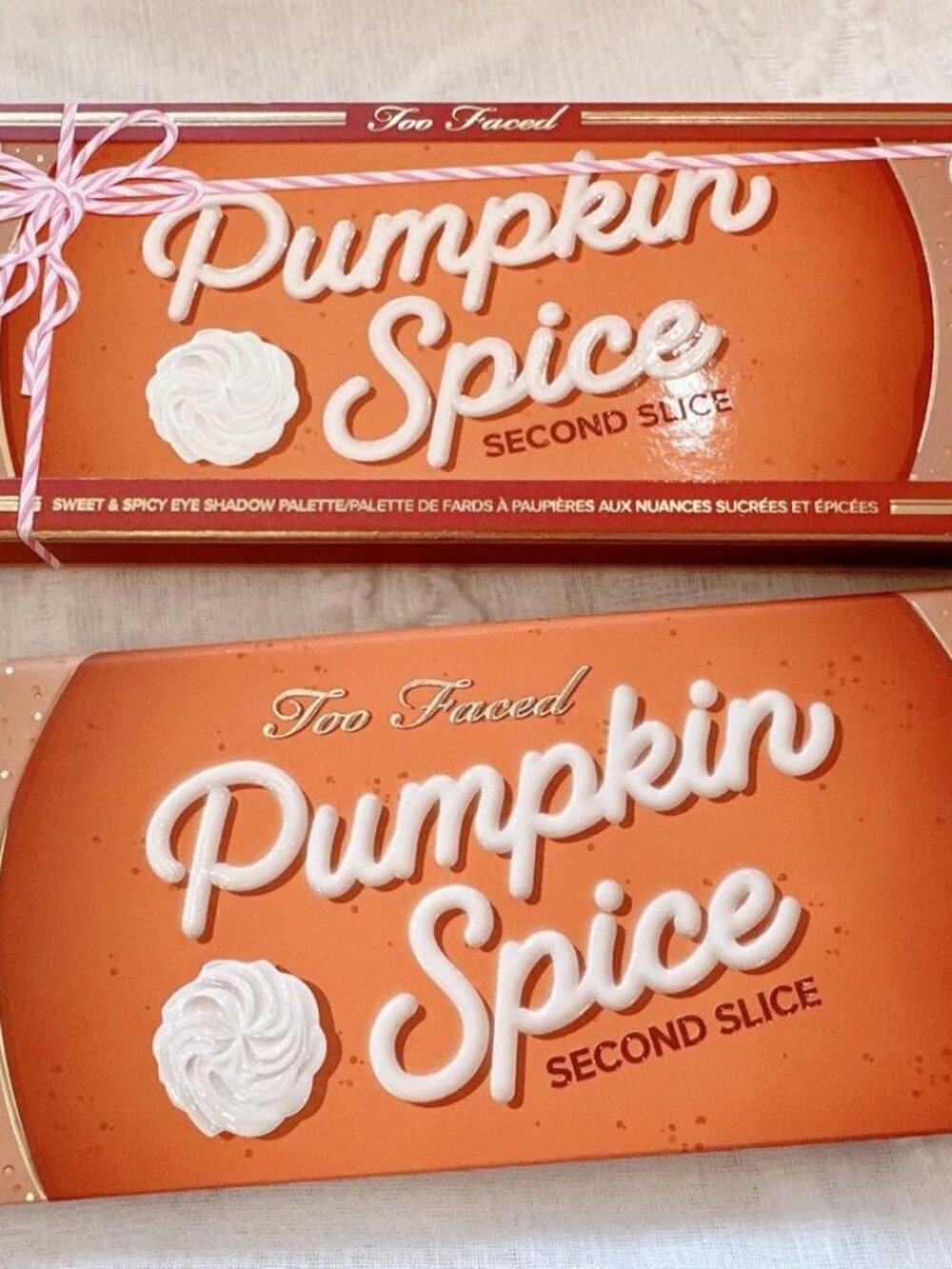 NIB Too Faced Pumpkin Spice Second Slice Eyeshadow Palette